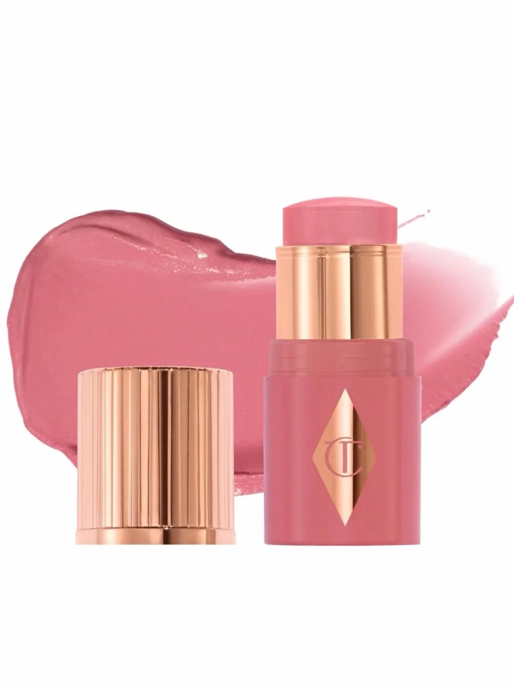 NEW Charlotte Tilbury Mini Unreal Lip + Cheek Glow Blush Stick with Hyaluroni